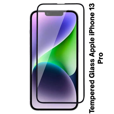 Tempered Glass for Apple iPhone 13 Pro | Transparent Full Screen Protector with Edge Coverage (Pack Of 2)